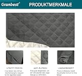 Granbest Waterproof 3 Seater Sofa Cover Non-Slip Elastic Straps Chocolate view 4