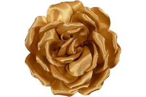 MERDIA 4.3" Red Rose Hair Clip Large Flower Brooches for Women | Charming Flowers Pins for Clothes | Turn Heads with Stylish Rose Hair Clip Flower Brooch Pin for Clothes & Clips for Woman