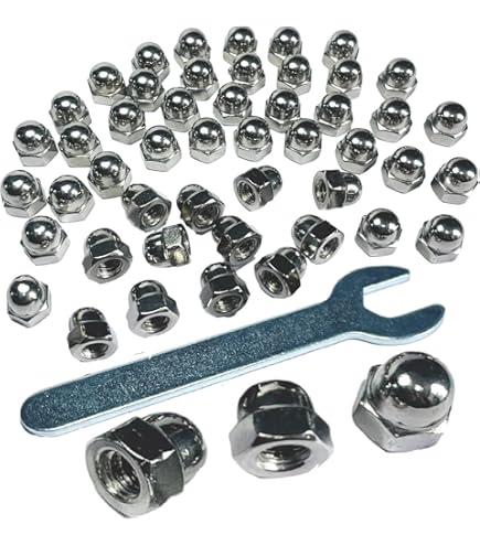 HVAZI 7 Sizes M3 To M12 Acorn Hex Cap Nuts Assortment Kit304 Stainless Steel