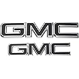 GM 84395038 Front and Rear Black Emblem Package GMC Sierra