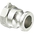 Dixon G100-A-SS Investment Cast Stainless Steel 316 Global Type A Cam and Groove Hose Fitting, 1" Plug x 1" NPT Female