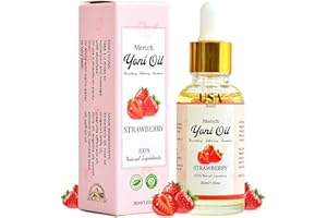 ANGELYCIA MERICH Natural Yoni Oil | Feminine Yoni Detox Oil | Naturally Scented Vaginal Oil | Restores pH Balance for Women | Eliminates Odor | Natural Vaginal Tightening and Gentle Cleansing (Strawberry)
