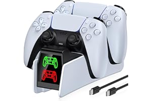 CYOYPPY ps5 controller charger station PS5 Accessories Kits, charging station for PlayStation 5/Elite controller, Docking Station Replacement for DualSense Charging Station with USB C Cable