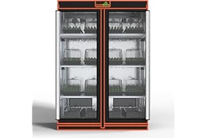 CastleGreens 48"x24"x72" Multi-Storey Grow Tent, Extra-Large Observation windows, Heavy-Duty 600D Mylar Plant Tent, Waterproof Growing Tents, Fit in Indoor Planting, Hydroponics, 4-Layers of seedlings