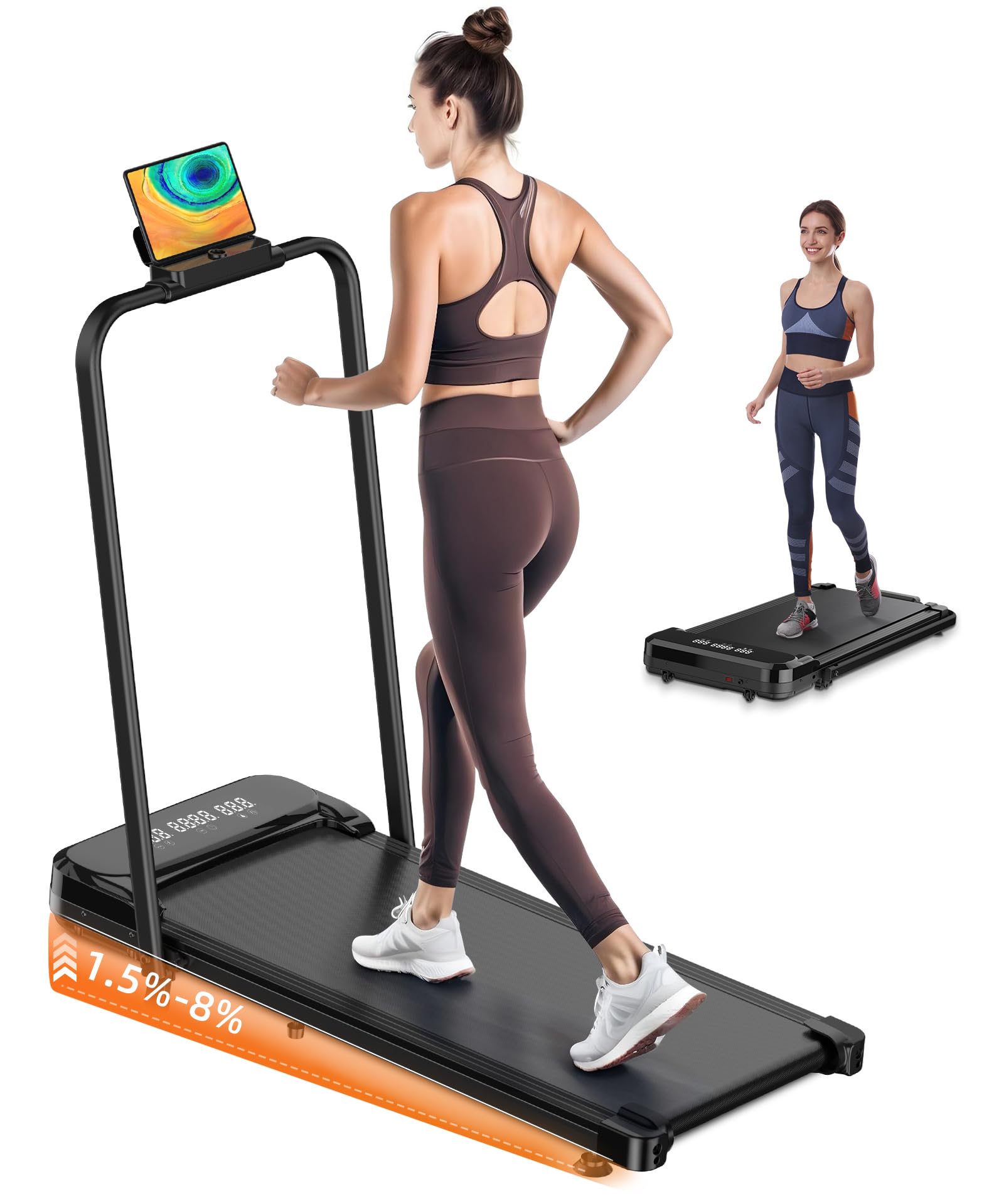 Photo 1 of ***************NEEDS TROUBLE SHOOTING-Error E07 and E03******************
Zisgner Walking Pad, Under Desk Treadmill, Walking Pad with Incline, 2 in 1 Treadmills for Home/Office, Compact Portable Foldable Treadmill, Installation-Free Low Noise, Safety Lock
