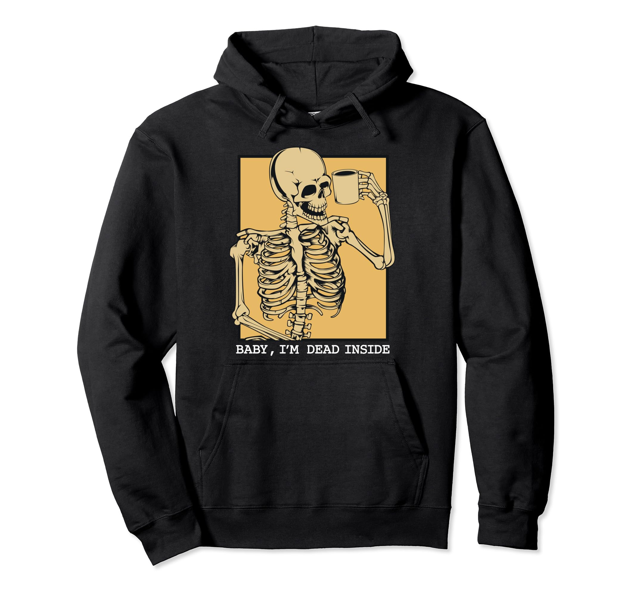 Grunge Skeleton Coffee Mug Coffee Skull Caffeine Pullover Hoodie