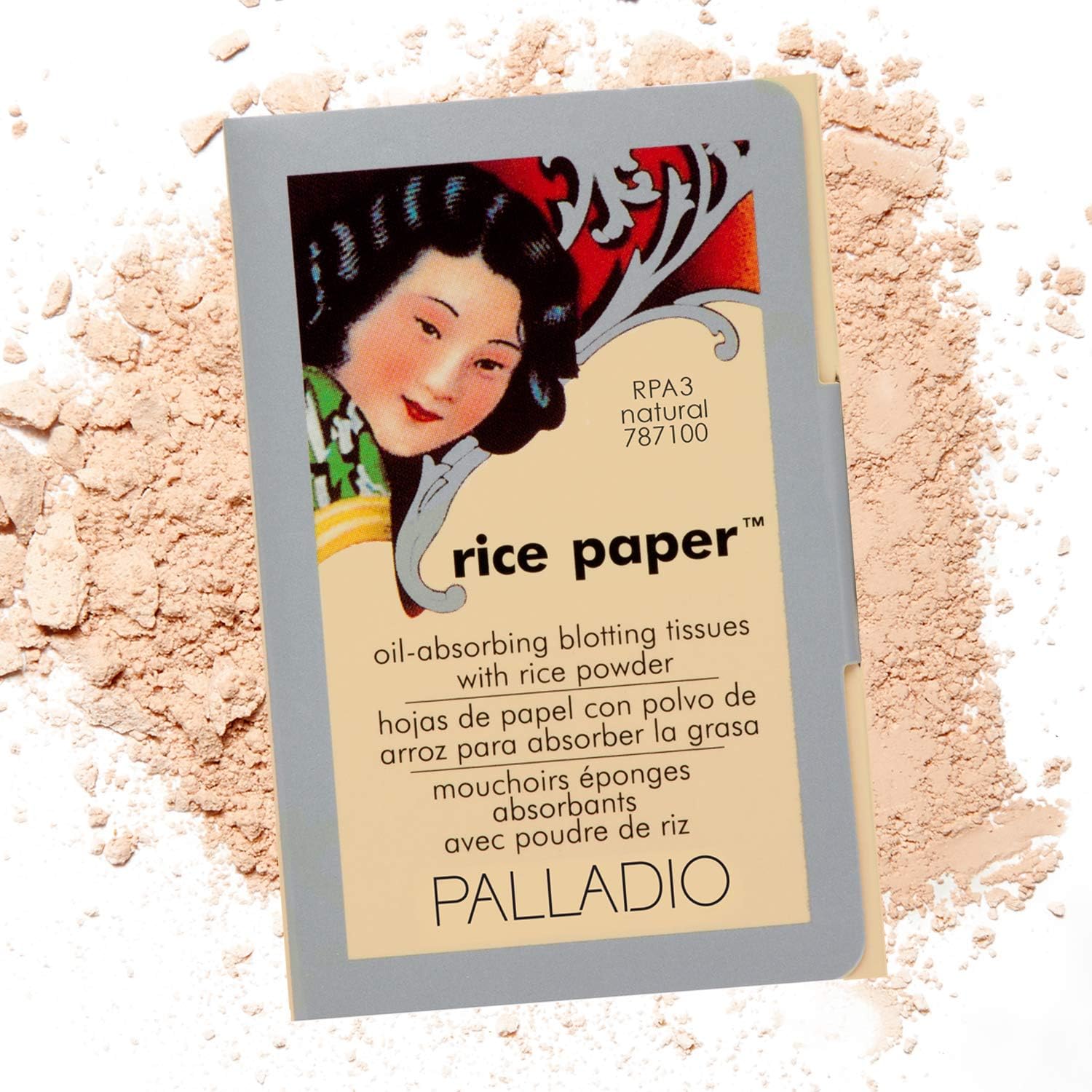 Palladio Rice Paper Facial Tissues for Oily Skin Face Blotting Sheets Made from Natural Rice