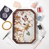 Cloisonne Filigree Enamel Glass Platter Kit | All in One with Tools, DIY Craft Starter Set, For Adults and Beginners, Easy Instructions, Handmade Home Decor Gifts