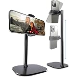 COOPER ChatStand, Adjustable Cell Phone Stand for Desk, Phone Stand for Recording, iPhone Holder for Filming, Small iPhone Tripod, Soporte para Celular, Fits Samsung, Android, (Night Black)