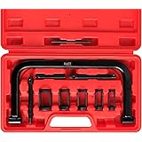 Orion Motor Tech Valve Spring Compressor, 10pcs Valve Spring Removal Tool with Solid C Clamp, 5pcs Collet Pusher Adapters for