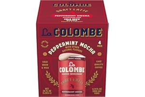 La Colombe Peppermint Mocha Draft Latte - 9 Fluid Ounce, 4 Count - Cold-Pressed Espresso And Frothed Milk + Peppermint And Dark Chocolate - Made With Real Ingredients - Grab And Go Coffee