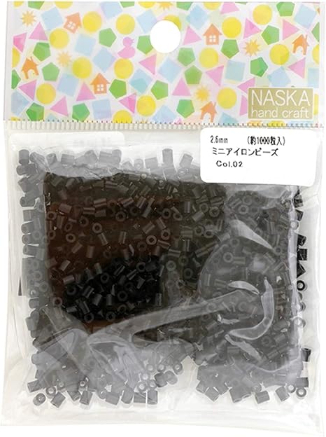 Amazon Co Jp Naska ミニアイロンビーズ2 6ｍｍ 8060 Col 2 ブラック おもちゃ