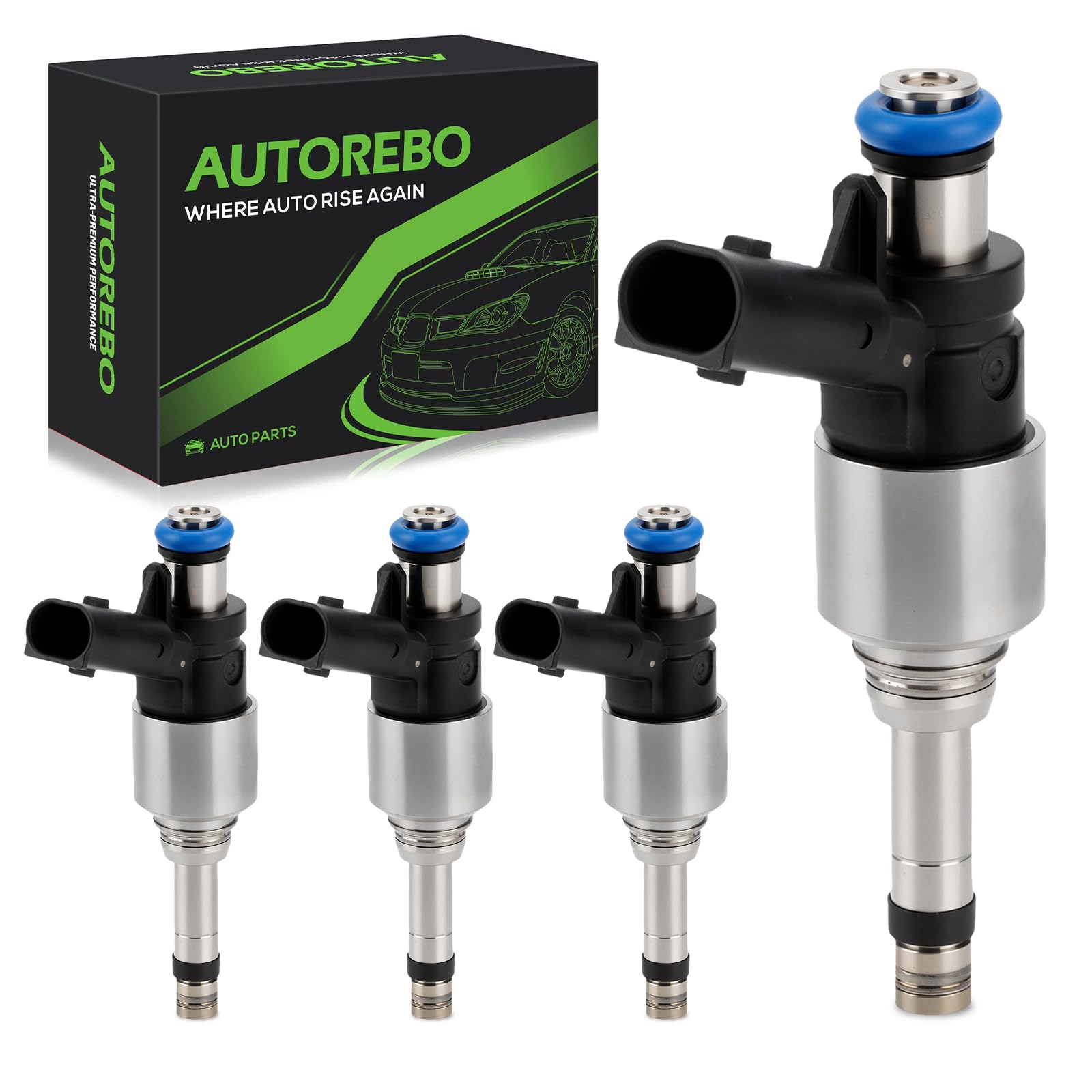 Photo 1 of Fuel Injectors Set of 4 Compatible with Hyundai Accent Kia Rio Soul 2017/2018/2019# Replace parts FJ1435 35310-2B150