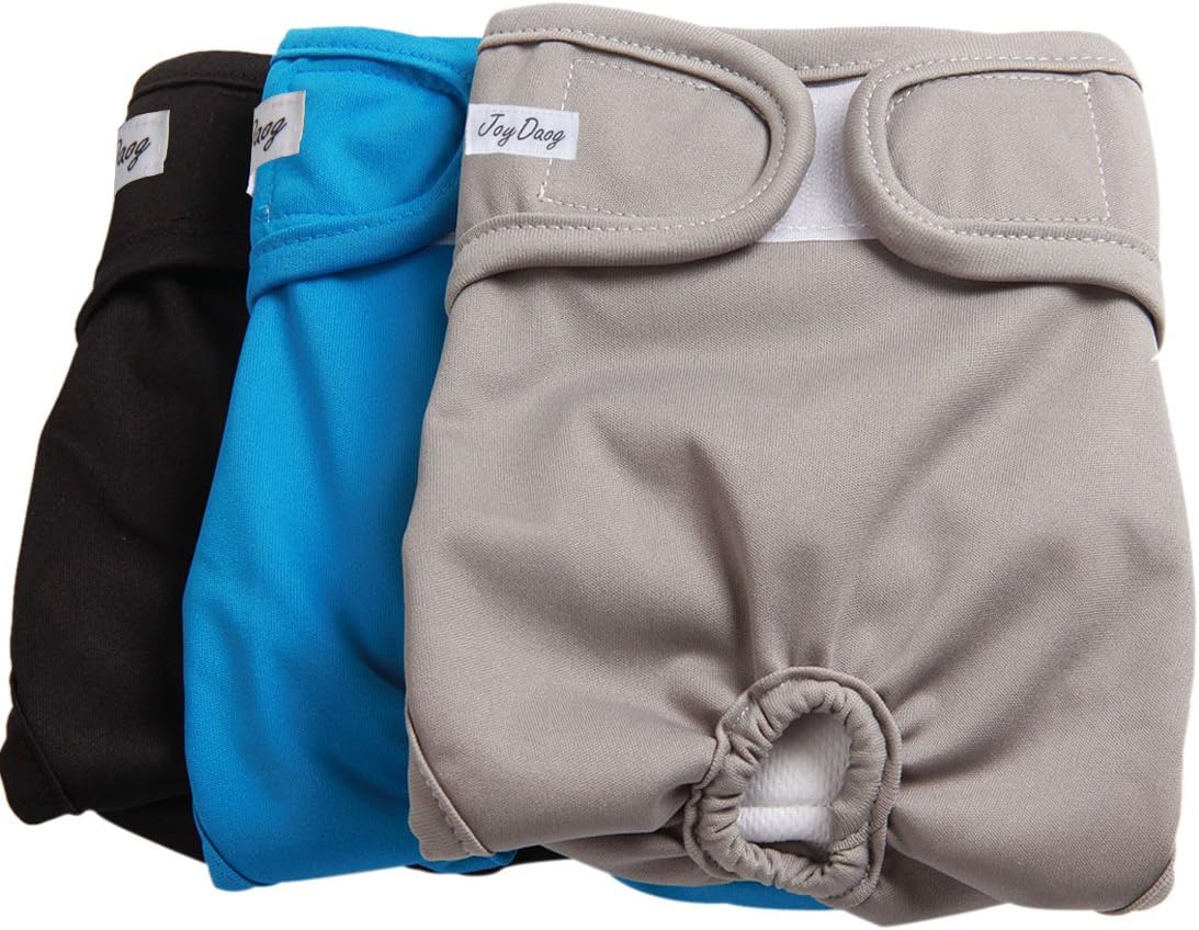 JoyDaog Dog Nappies for Female,3Pack Comfortable Durable,Premium