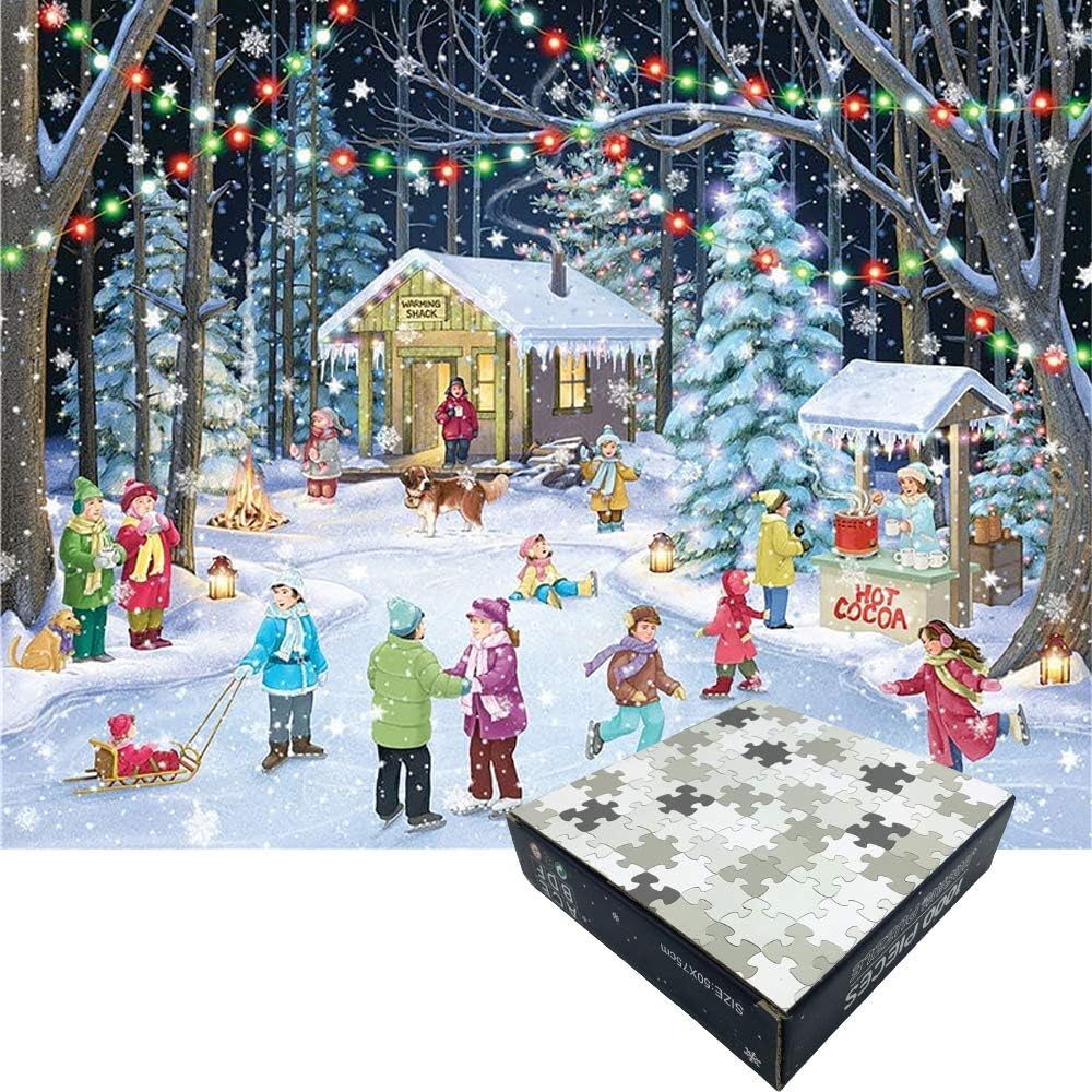 Auyuiiy 1000 Piece Christmas Jigsaw Puzzles For Adults Exquisite