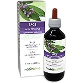 Naturalma Sage (Salvia officinalis) Leaf Alcohol-Free Tincture - 6.76 fl oz Liquid Extract in Drops - Herbal Supplement - Vegan