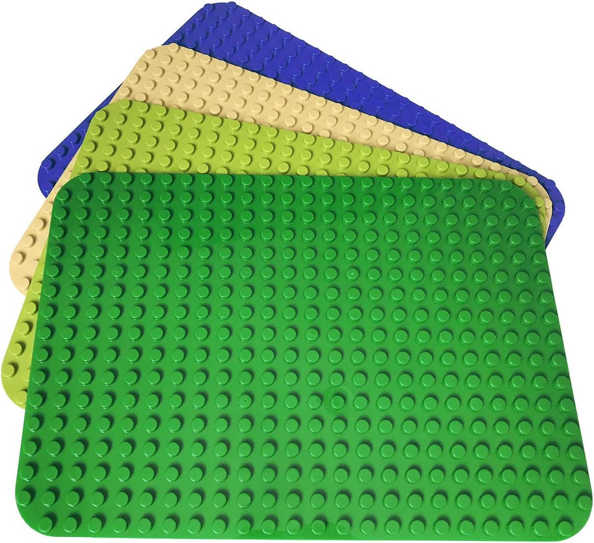 APOSTROPHE Games Building Block Base Plates for Large Blocks 38.1 cm x 26.7 cm Assorted Colors