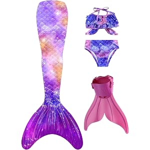 Superband Mermaid Ombre Print Quick Dry Swim Cover Up Soft Comfortable Beachwear for Poolside