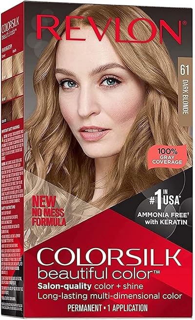 Revlon Colorsilk 61 Dark Ash Blonde Hair Colour 1 Unit