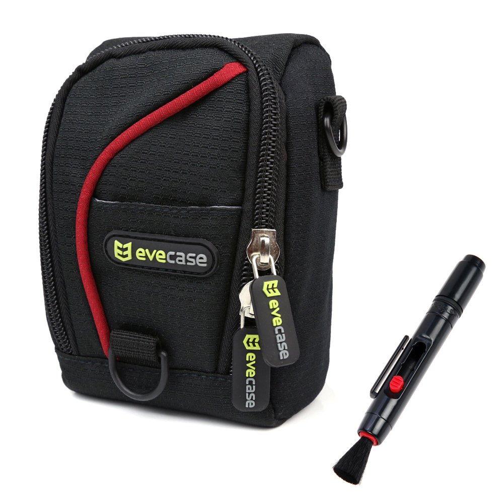 Evecase Compact Digital Camera CaseBlack for Nikon COOLPIX A900, AW130, AW120, AW110, AW100