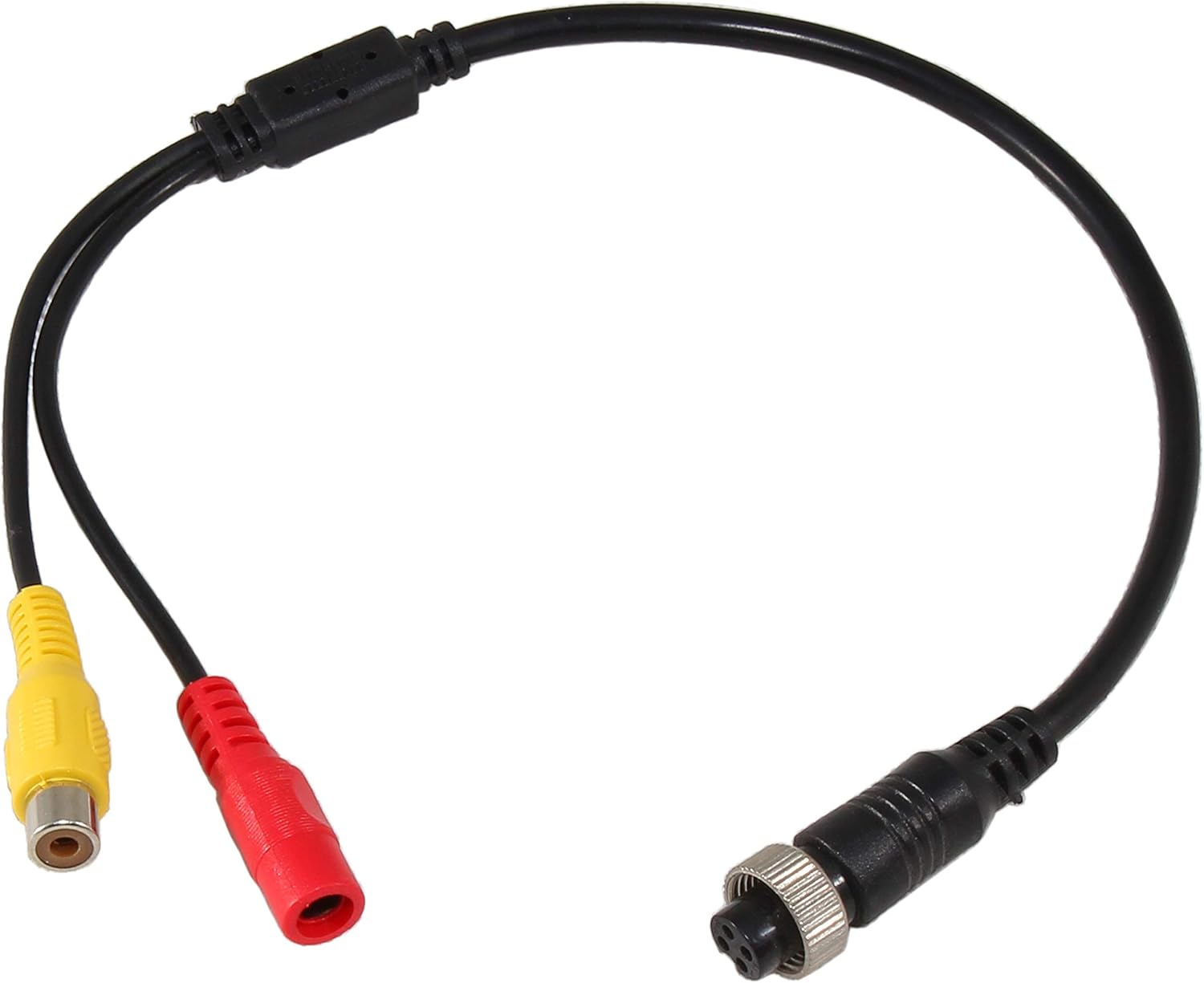 RED WOLF 4 PIN Female to RCA/AV Adaptor Video Wiring Loom Cable Lead for Rear View Camera Monitor CCTV DC Connector Plug Wire RCA Cinch Monitor Camera Adapter - Image 4