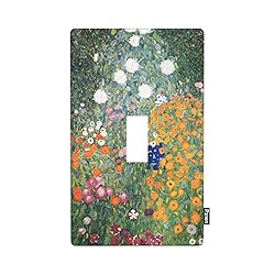 Pznen Flower Garden Single Toggle Light Switch