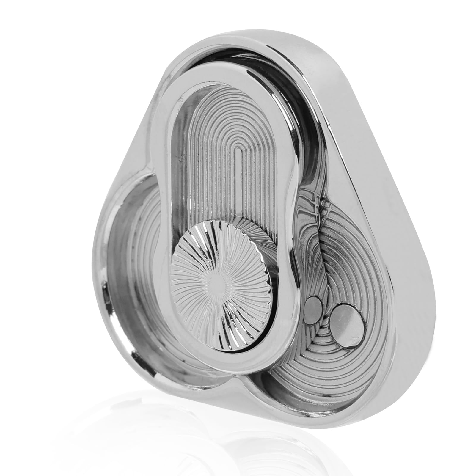 Magnetic Metal Fidget Toys Valentine's Day Triangle Rotation Slider Toy Adult Metal Fidget Slider Portable EDC ADHD Autism Anxiety Stress Relief Sensory Toys Funny Gift for Man Father Husband All Ages