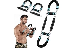 BIRDSUITE Twister Arm Exerciser 60-110lb Home Fitness Equipment Men's Strength Training Adjustable Spring Exercise Bar Chest Workout Equipment（Suitable for Stronger Men）