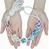 Handmade 7 Chakra Boho Crystals and Healing Stones with Tassle for Healing, Energy Balance, Feng Shui Garden and Wall Decor, Meditation Accessories and Reiki Gifts for Women