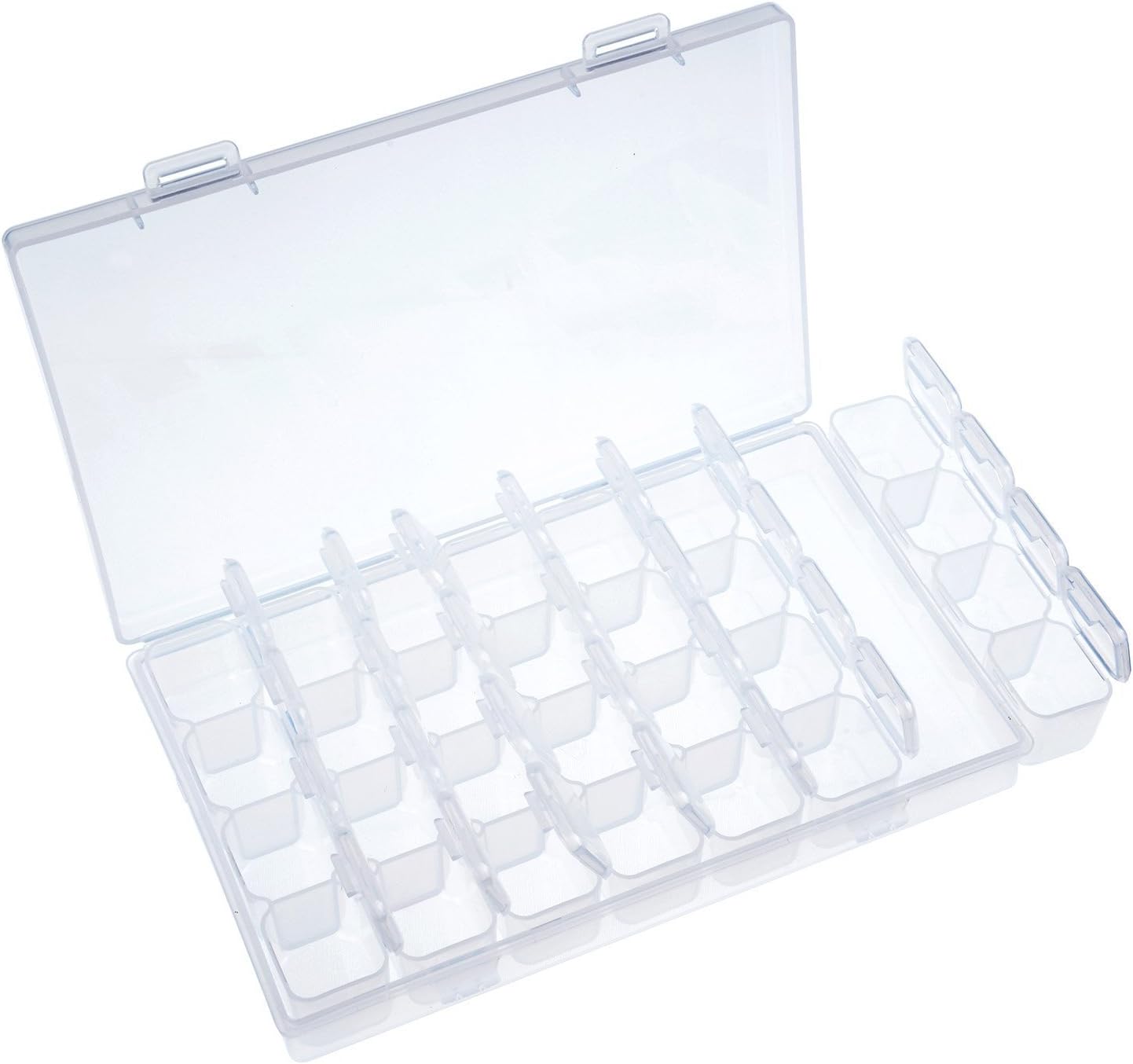 Caja de Almacenamiento Transparente de Plástico Caja de Abalorios