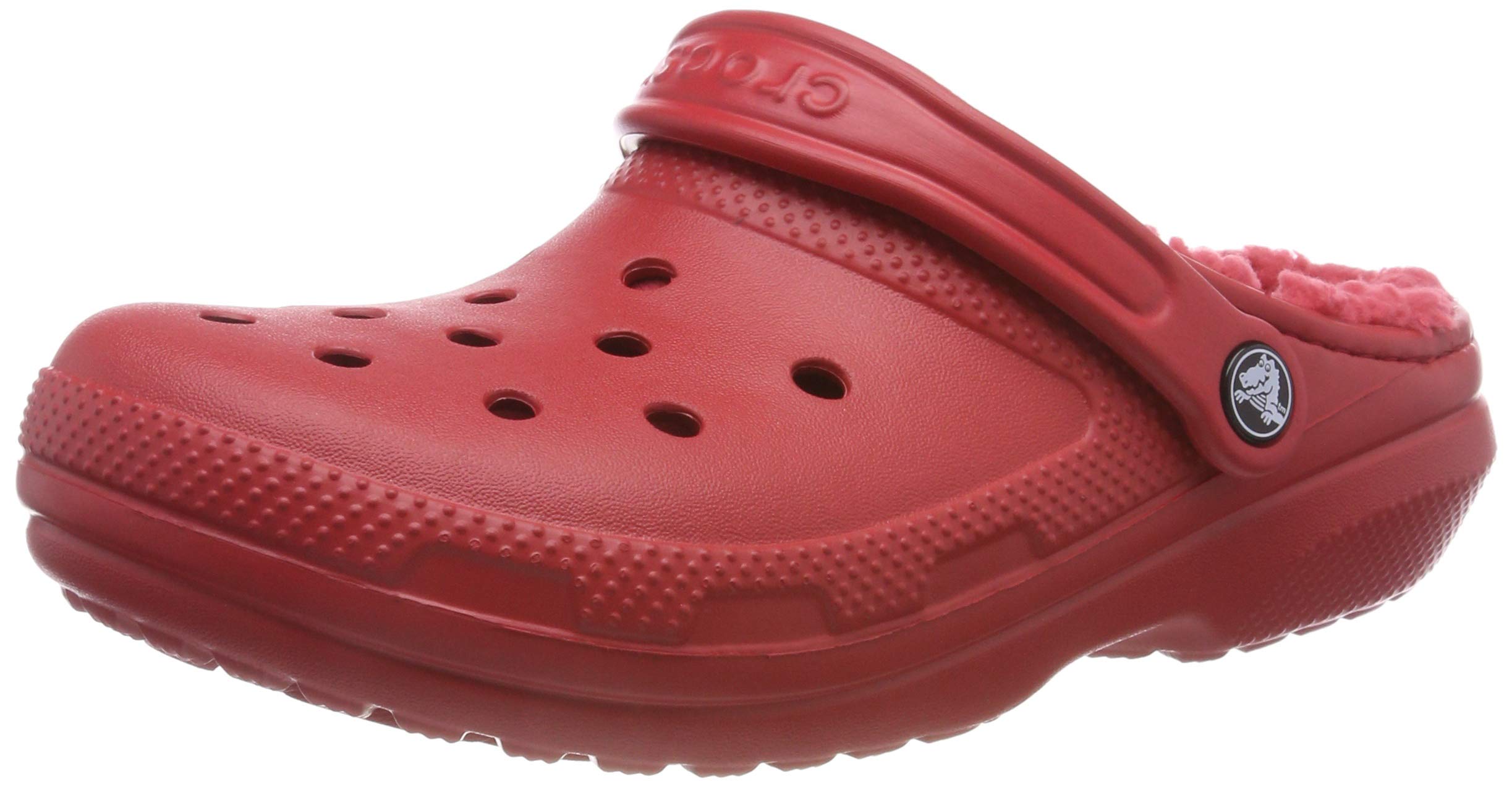pink fuzz lined crocs