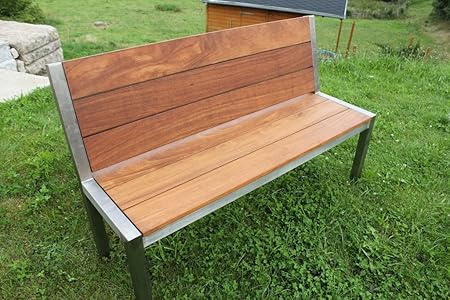 Amazon De Hdh Bernhardt Edelstahl Gartenbank Cumaru 2 Inkl Versand 2 3