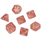 Elvish Dice Transparent/Red (7) Board Game