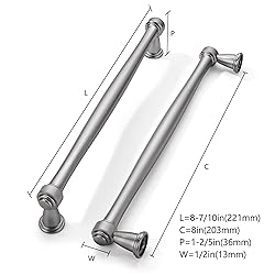 khtumeware 10 Pack 8 Inch(203mm) Brushed Satin