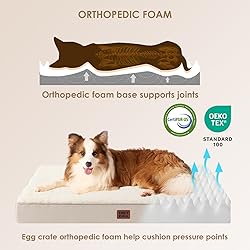 EHEYCIGA Orthopedic Dog Beds for Large Dogs with