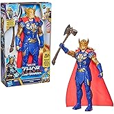 Marvel Studios’ Thor: Love and Thunder Stormbreaker Strike Thor Toy, 12-Inch-Scale Electronic Action Figure, Toys for Kids Ages 4 and Up