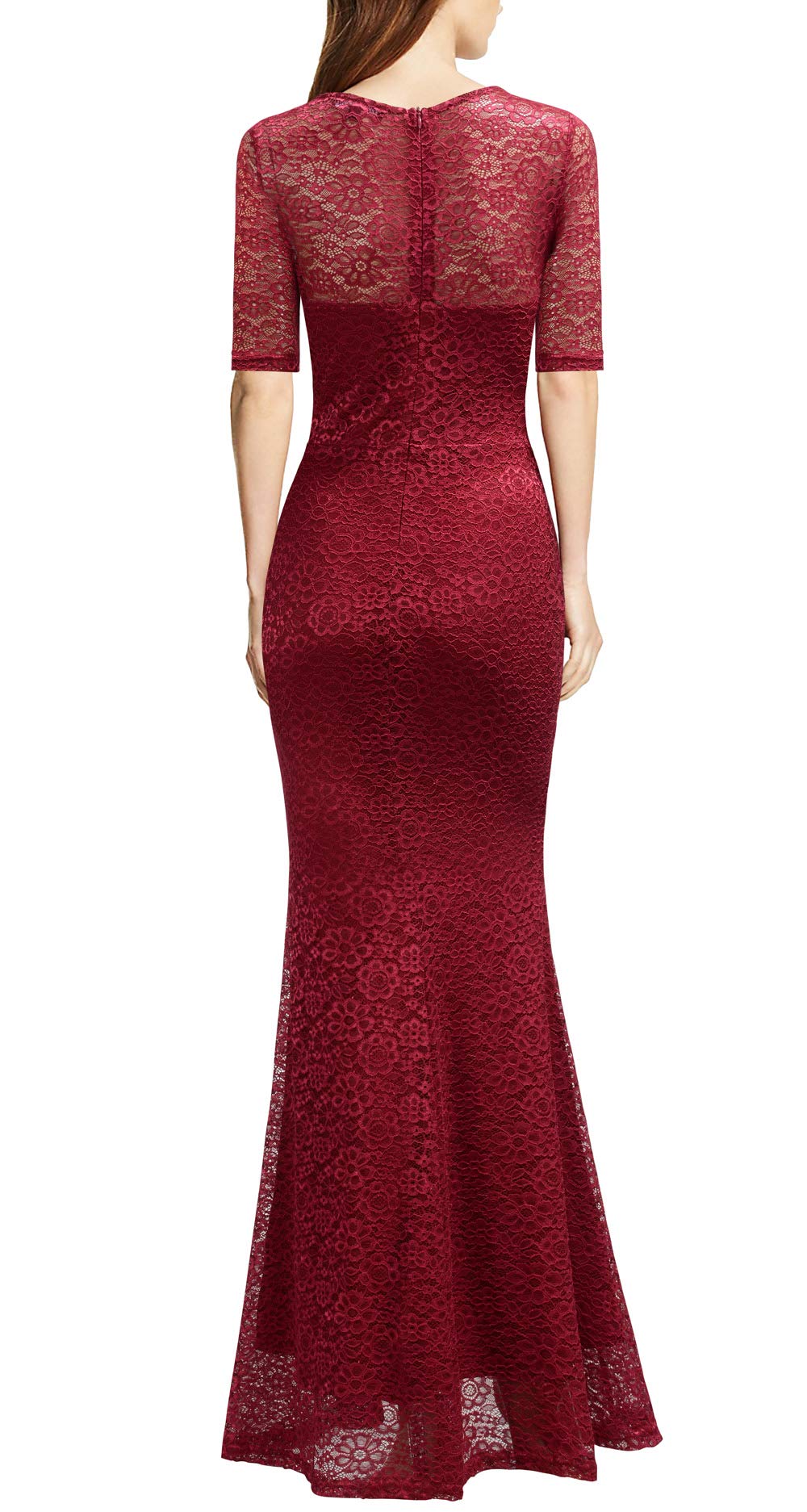 rephyllis women's retro floral lace vintage bridesmaid wedding long dress