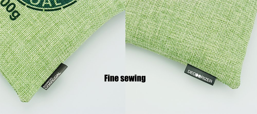 Bamboo Charcoal Bag, NewList Natural Activated Eco-friendly Air Purifying Bag Room PurifierOdor Remove for Closets, Cars, Rooms, Pet Areas, Gym Bag, Boxing Gloves, Bathroom, 2Pack 2 x 75g