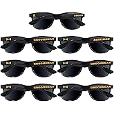 Brosash Groom, Best Man & 5 Groomsman Sunglasses Set - Groomsman Gift for Wedding | Bachelor Party Team Groom Black Sun Glasses Groomsmen Proposal Bridal Party Ideas Party Gifts Squad Favors for Men