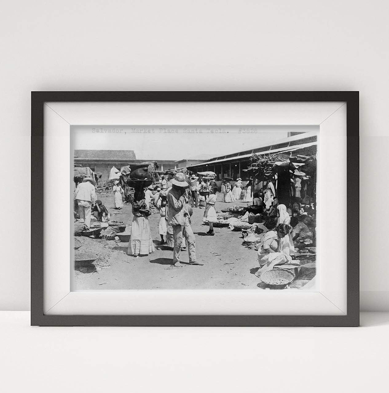 Photographs - INFINITE PHOTOGRAPHS 1909 Photo: Salvador, Market Place Santa Tecla | El Salvador, Nueva San Salvador