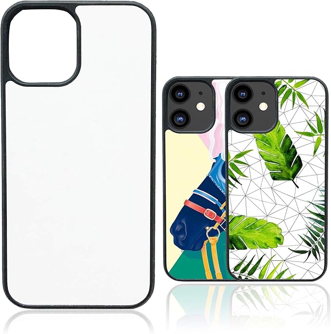 Amazon Com Justry 10pcs Sublimation Blanks Phone Case Covers Compatible With Apple Iphone 12 Mini 5 4 Inch Blank Printable Phone Case For Diy Customize Heat Press Soft Rubber Slim Case