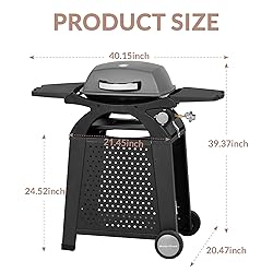 MASTER COOK Single Burner Propane Gas Grill, 11,500