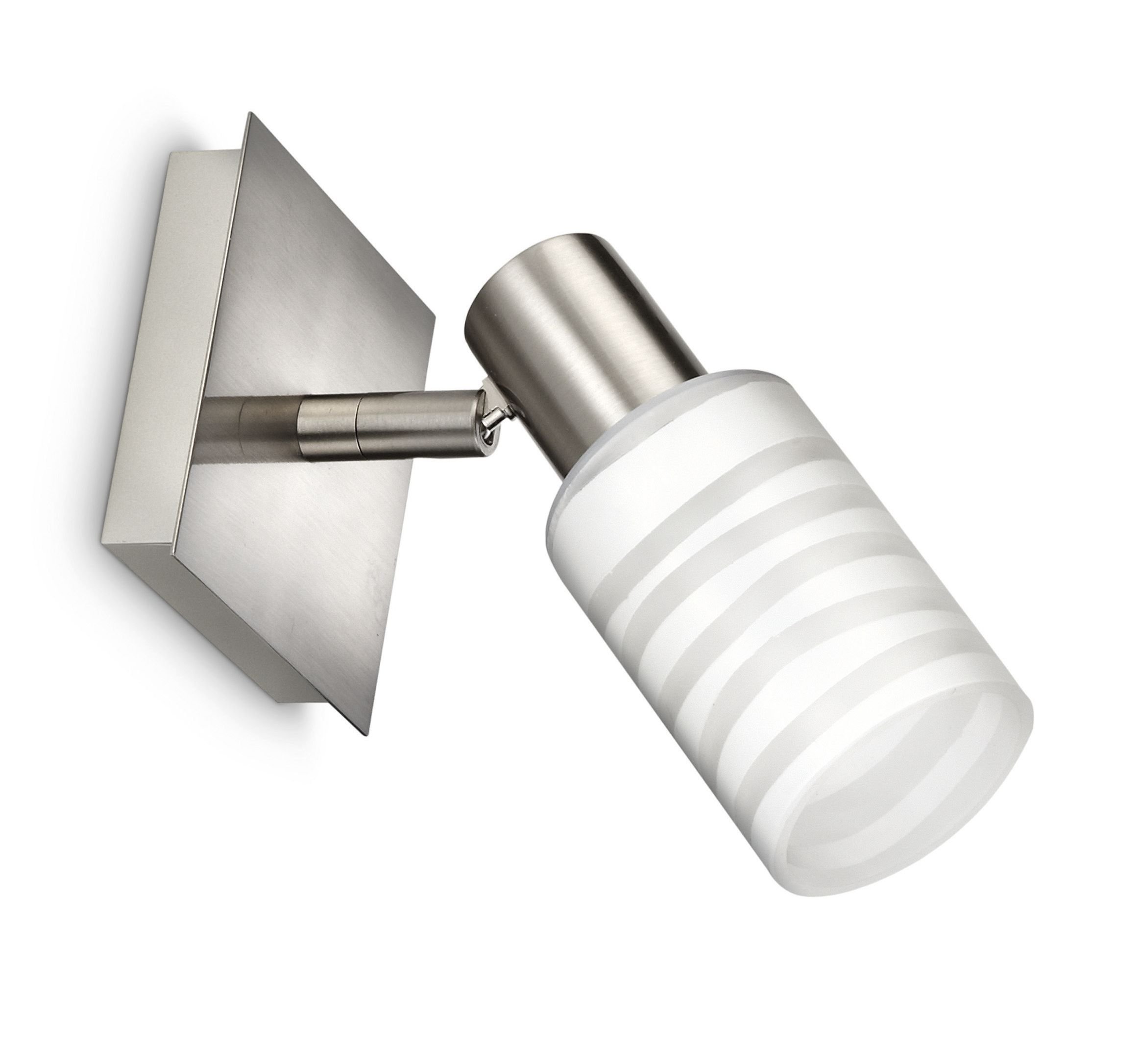 Philips MyLiving Kauri Single Spotlight Matt Chrome (Includes 1 x 12 Watts E14 Bulb)