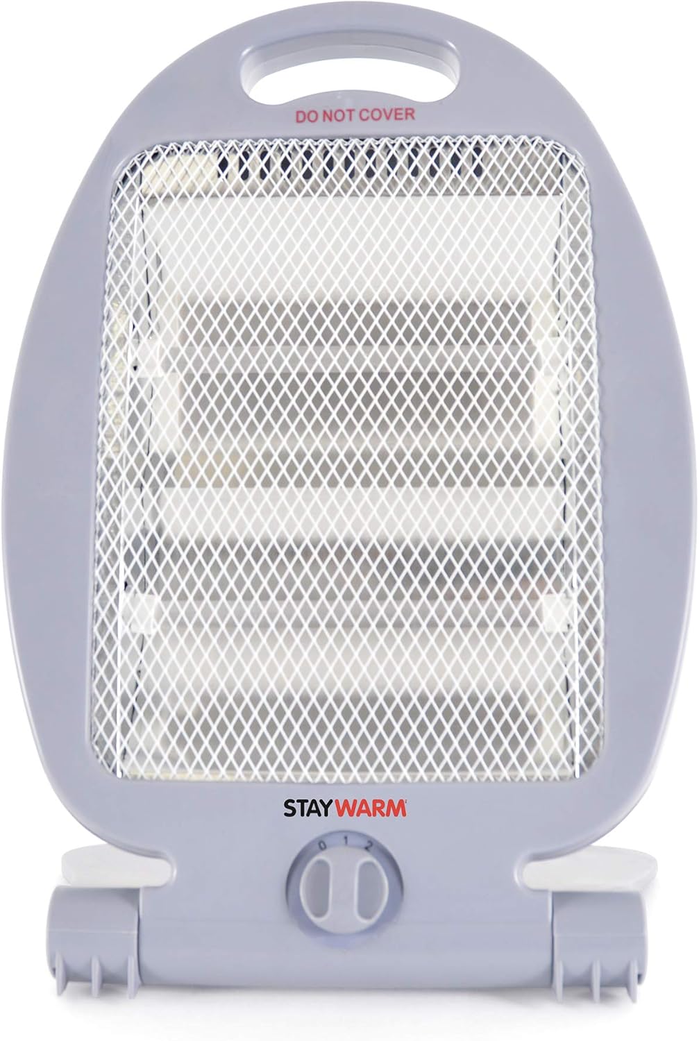 STAYWARM 800w 2 Bar Quartz Heater with 2 Heat Settings / Safety Tip-over Switch / Wide Angle Heat Reflector / Carry Handle