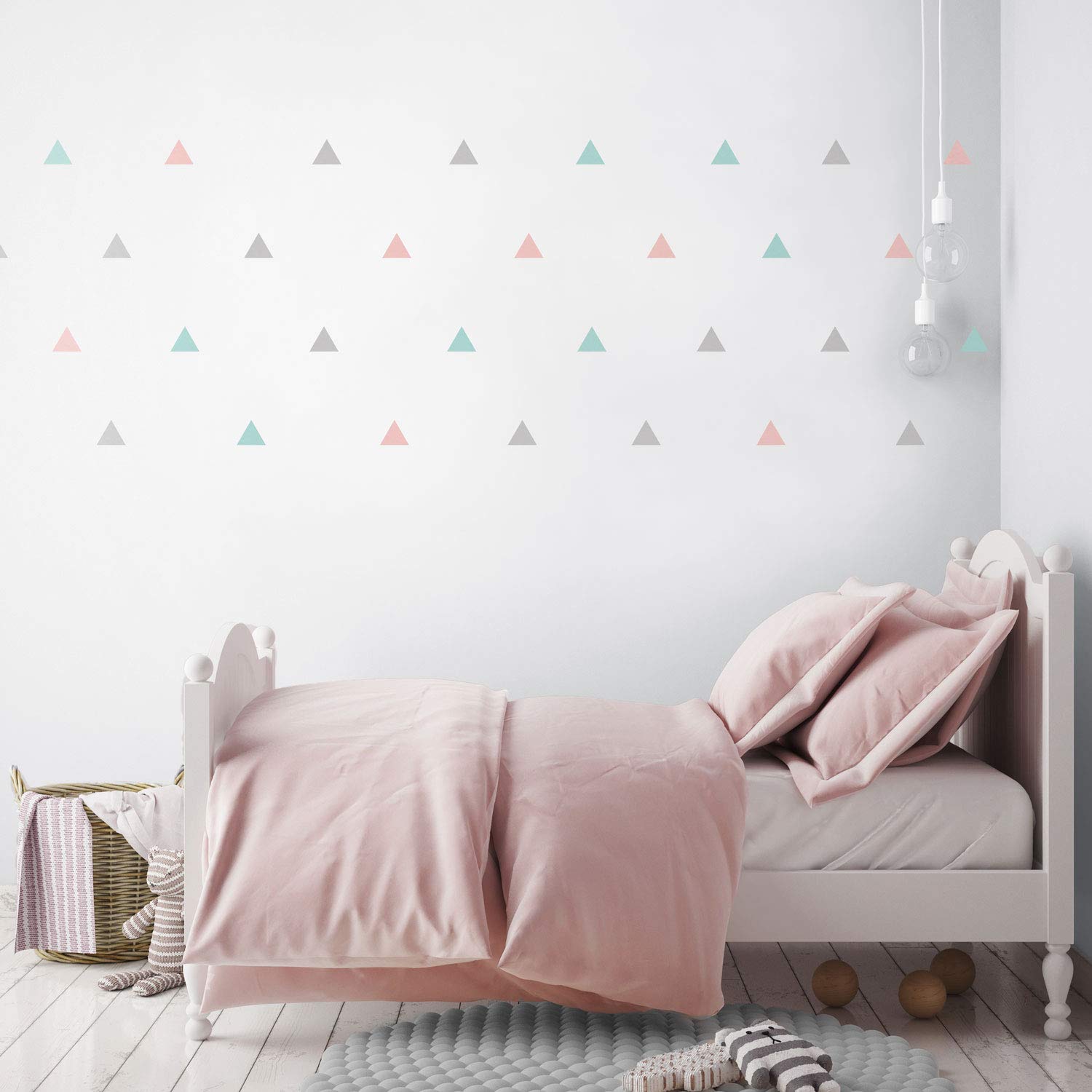 Triangle wall stickers | Lots of colours options available | Perfect for a baby's nursery or child's bedroom