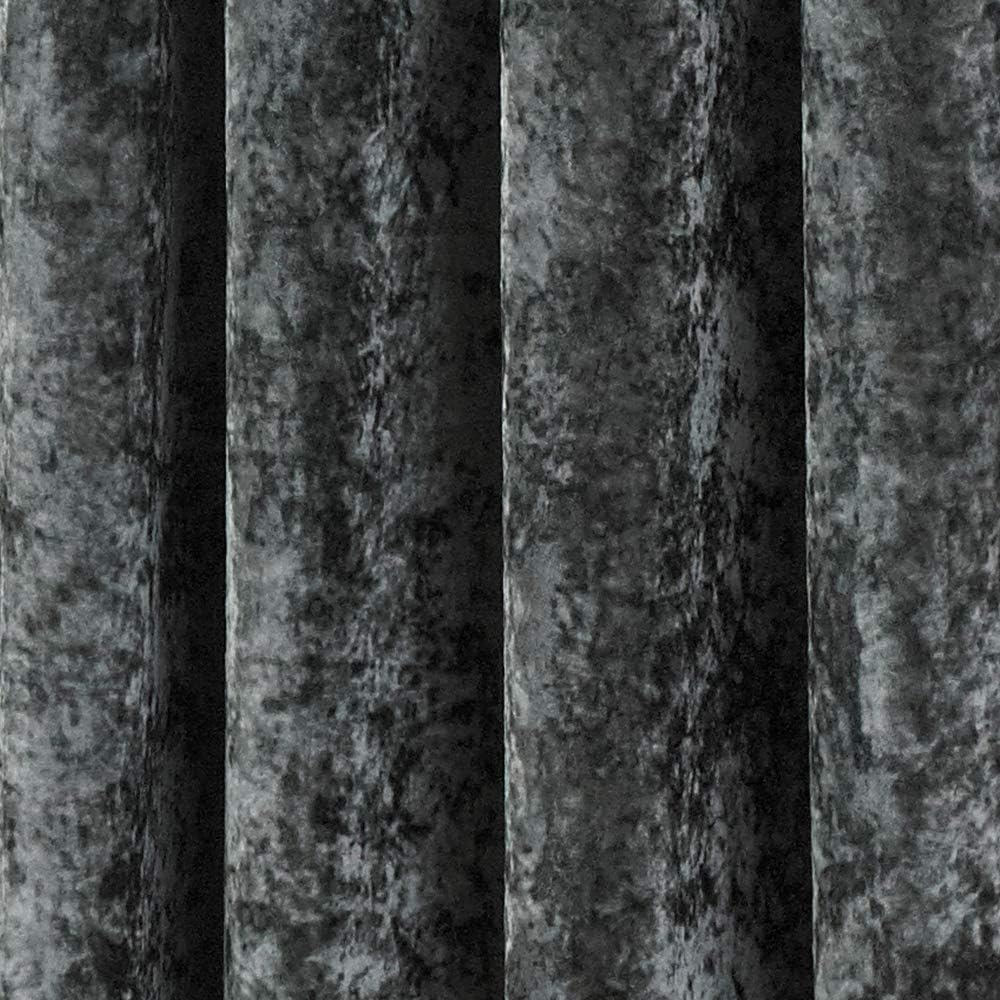 Riva Paoletti Verona Ringtop Eyelet Curtains (Pair), 168cm x 183cm, Pewter Grey, W 66" x L 28.3" (1 Panels) - Image 4