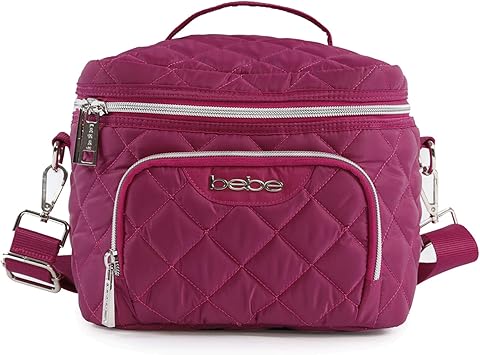 Amazon Com Bebe Women S Gigi Reusable Insulated Lunch Box Tote Bag Wine One Size Amazon Com Bebe Women S Gigi Reusable Insulated Lunch Box Tote Bag Wine One Size