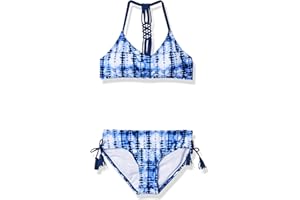 Kanu Surf Girls' Willow V-Neck Bikini Beach Sport 2-Piece Swimsuits