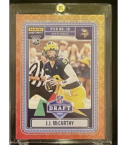 Amazon.com: 2024 Panini Instant J.J. McCarthy Vikings RC #RPSFL-8