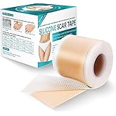 Silicone Scar Sheets, Silicone Scar Tape(1.6” x 120” Roll-3M), Scar Removal Away Strips for Surgical Scars, Keloid, C-Section, Burn et